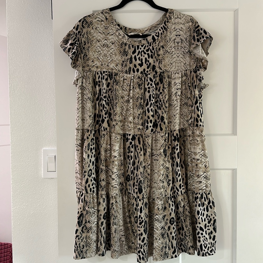 Entro Animal Print Dress
